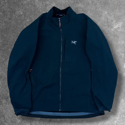 Vintage Arc'teryx Fleece Lined Softshell Jacket Dark Teal Men's XXL