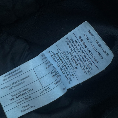 Arc'teryx Atom LT Hoody Men's Medium Black RRP £240