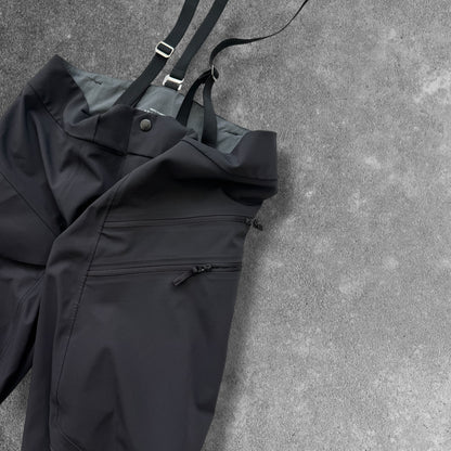 Arc'teryx Softshell Ski Pants Men's Small Black RECCO with Braces