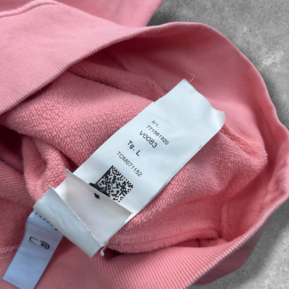 Stone Island Quarter Zip Sweatshirt Large Peach V0083 RRP £250