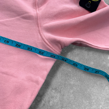 Stone Island Quarter Zip Sweatshirt Large Peach V0083 RRP £250